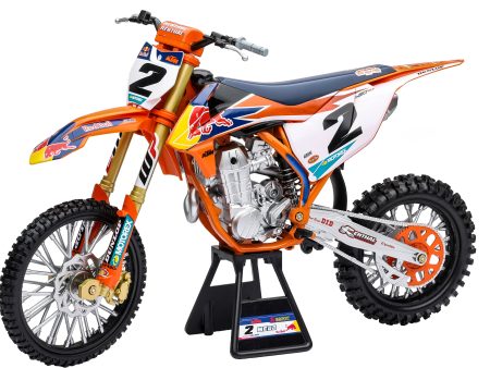 1:6 SCALE RED BULL KTM COOPER WEBB #2 WITH #1 STICKER PLATE Hot on Sale