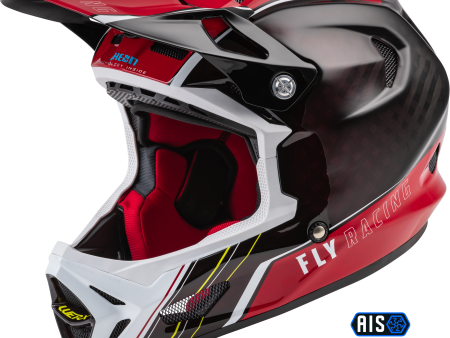 YOUTH WERX-R CARBON HELMET RED CARBON YL Online now