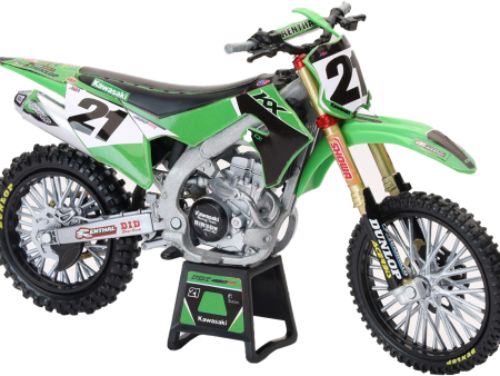 1:12 SCALE KAWASAKI FACTORY TEAM KX450F JASON ANDERSON #21 Hot on Sale