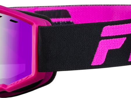 YTH FOCUS SNOW GOGGLE BLK PINK W  PINK MIRROR ROSE LENS For Discount