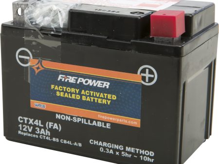 BATTERY CTX4L CT4L SEALED FACTORY ACTIVATED on Sale