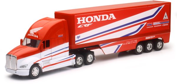 REPLICA 1:32 SEMI TRUCK 17 HONDA RACE TRUCK on Sale