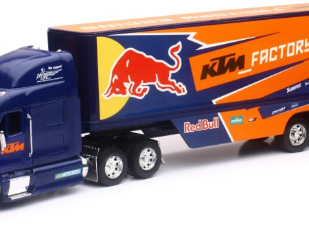 REPLICA 1:32 SEMI TRUCK 17 RED BULL KTM RACE TRUCK Cheap