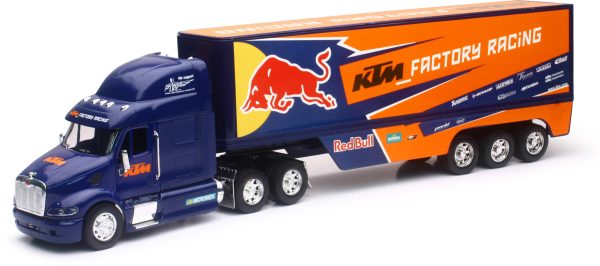 REPLICA 1:32 SEMI TRUCK 17 RED BULL KTM RACE TRUCK Cheap