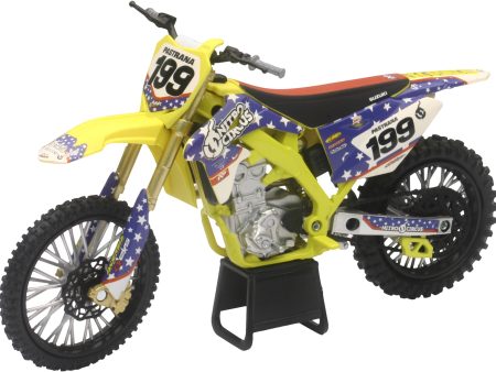 REPLICA 1:12 RACE BIKE SUZUKI RMZ450 YELLOW(PASTRANA) For Discount