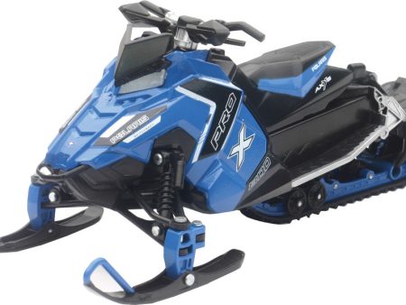 REPLICA 1:16 SNOWMOBILE POLARIS PRO-X 800 BLUE Sale