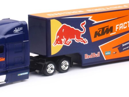 REPLICA 1:43 SEMI TRUCK 17 RED BULL KTM RACE TRUCK Online