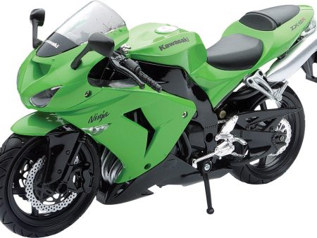 REPLICA 1:12 SUPER SPORT BIKE 06 KAWASAKI ZX10R GREEN Hot on Sale