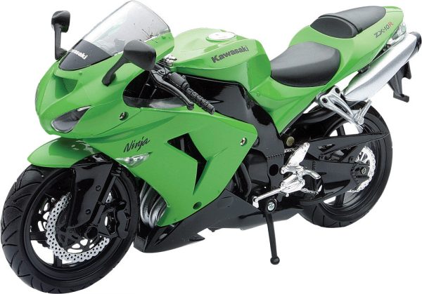 REPLICA 1:12 SUPER SPORT BIKE 06 KAWASAKI ZX10R GREEN Hot on Sale