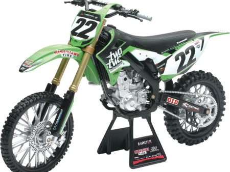 REPLICA 1:6 RACE BIKE 14 KAWASAKI KFX450 GREEN For Discount