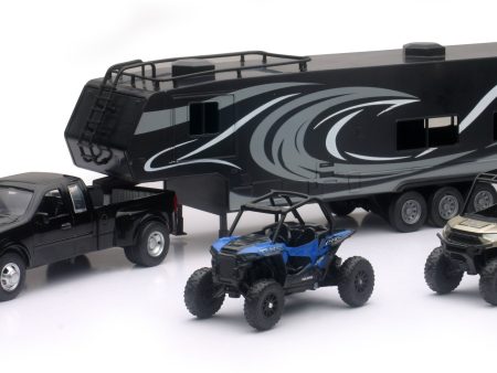 REPLICA  PICK UP TOY HAULER W POLARIS VEHICLES SET Sale