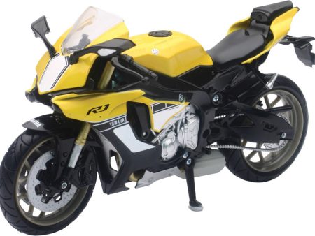 REPLICA 1:12 SUPER SPORT BIKE 16 YAMAHA YZF-R1 YELLOW Sale