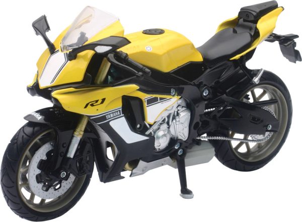 REPLICA 1:12 SUPER SPORT BIKE 16 YAMAHA YZF-R1 YELLOW Sale